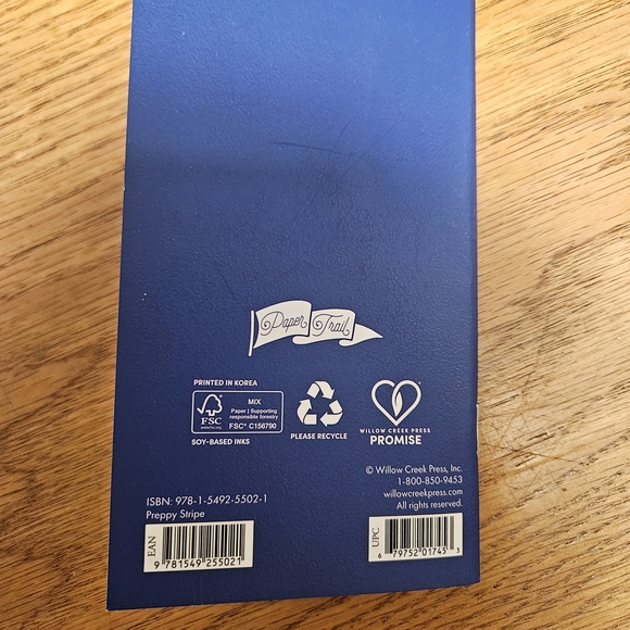 Striped Navy Weekly Planner - Multi-Color - Picture 4 of 6